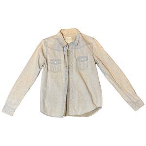 Joe’s Jeans Y2K Denim Button Up Shirt Size S 100% Cotton Long Sleeve